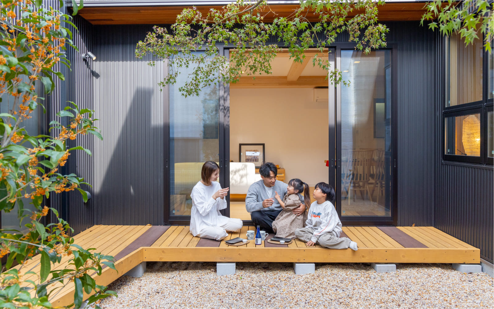 プライベートな庭＝外空間がある