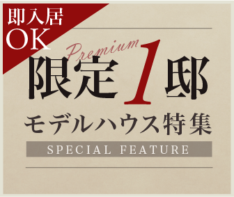 即入居OK！限定1邸モデルハウス特集